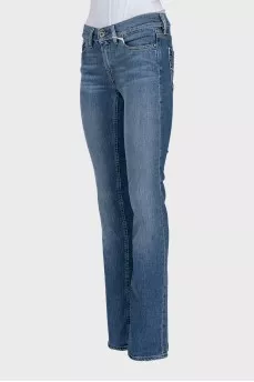 Джинси skinny fit синього кольору