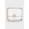 White bag with a gold logo