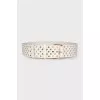 White perforated belt