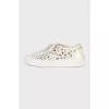Laced sneakers with a signature logo
