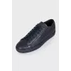 Men's perforated leather sneakers