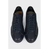 Men's perforated leather sneakers