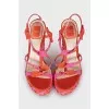Braided sandals with bows