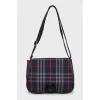 Plaid shoulder bag