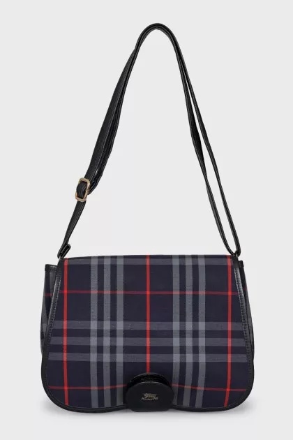 Plaid shoulder bag
