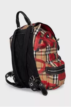 Рюкзак Rucksack в фирменный принт