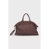 Woven Nappa Leather Maxi Bag