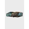 Printed silk headband