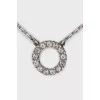 Round pendant with crystals