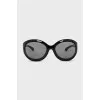 Oval sunglasses with logo