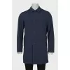 Men's reversible buttoned raincoat