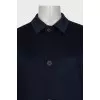 Men's reversible buttoned raincoat