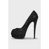 Shiny black shoes