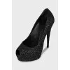 Shiny black shoes