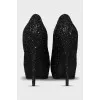 Shiny black shoes
