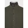 Men's reversible military trench coat