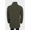 Men's reversible military trench coat
