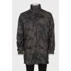 Men's reversible military trench coat