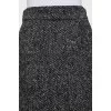 Herringbone print wool skirt