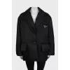 Black Re-Nylon down jacket