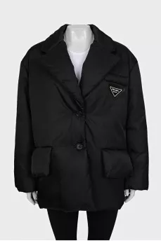 Black Re-Nylon down jacket