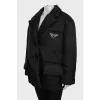 Black Re-Nylon down jacket