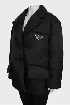 Black Re-Nylon down jacket