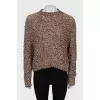Brown sweater with sequins
