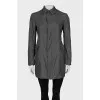 Gray cropped coat