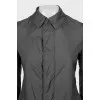 Gray cropped coat