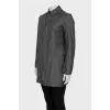 Gray cropped coat