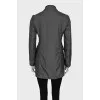 Gray cropped coat