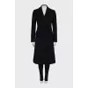 Double-breasted coat with buttons