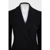Double-breasted coat with buttons