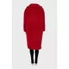 Oversized fur coat made of wool and silk