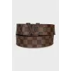 Brown canvas belt