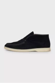 Open Walk suede high top loafers