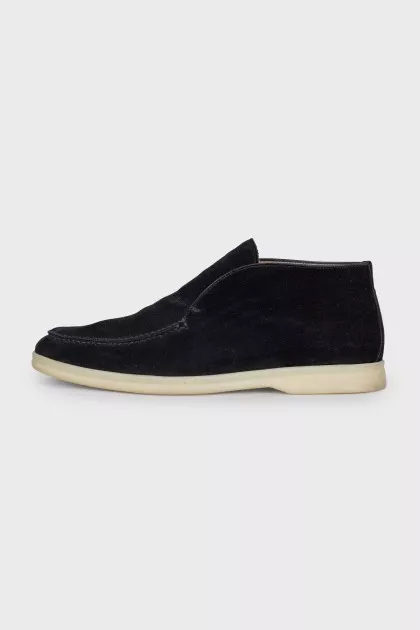 Open Walk suede high top loafers