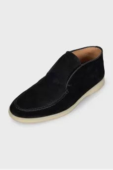 Open Walk suede high top loafers