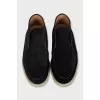 Open Walk suede high top loafers