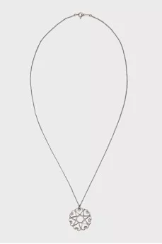 Openwork silver pendant