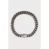 Silver chain choker