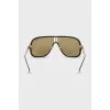 Men's yellow tinted sunglasses