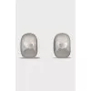Silver voluminous earrings