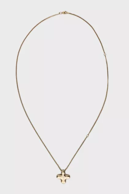 Silver pendant in the shape of a cross