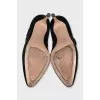 Suede stiletto ankle boots