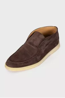 Open Walk brown suede loafers