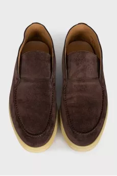 Open Walk brown suede loafers