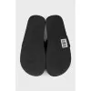 Men's black flip-flops