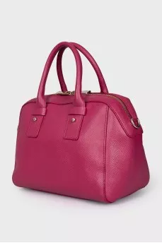 Pink leather bag